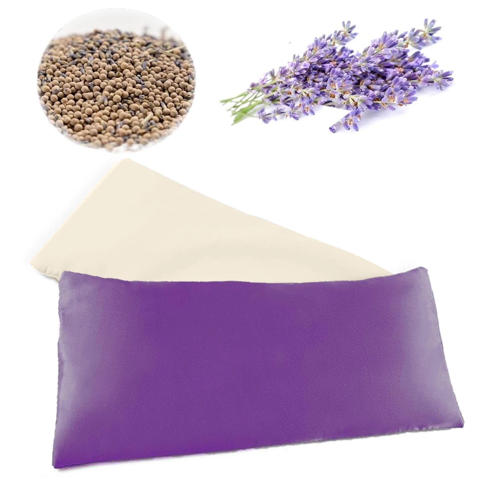 Somnari Heated Lavender Eye Pillow — Microwavable Silk